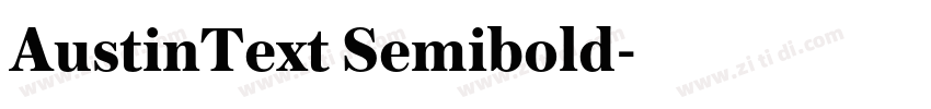 AustinText Semibold字体转换